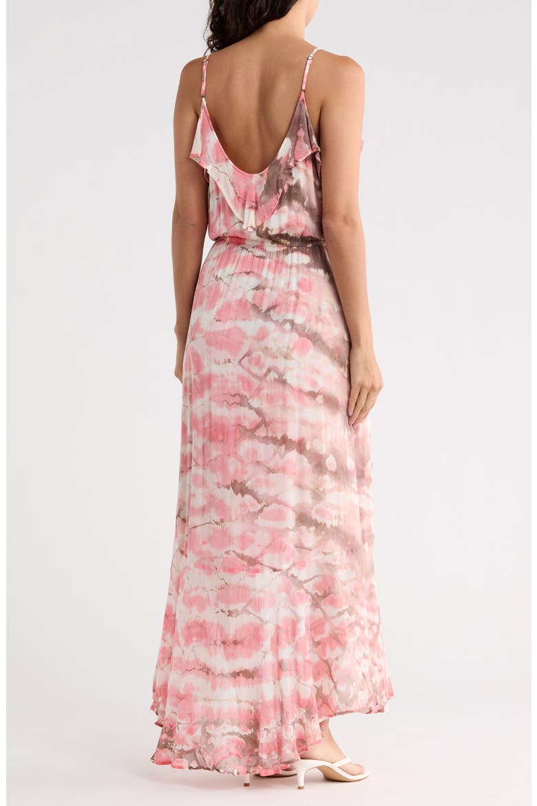 Katelyn Surplice V-Neck Dress, Alternate, color, CORAL CRUSH BOA WASH