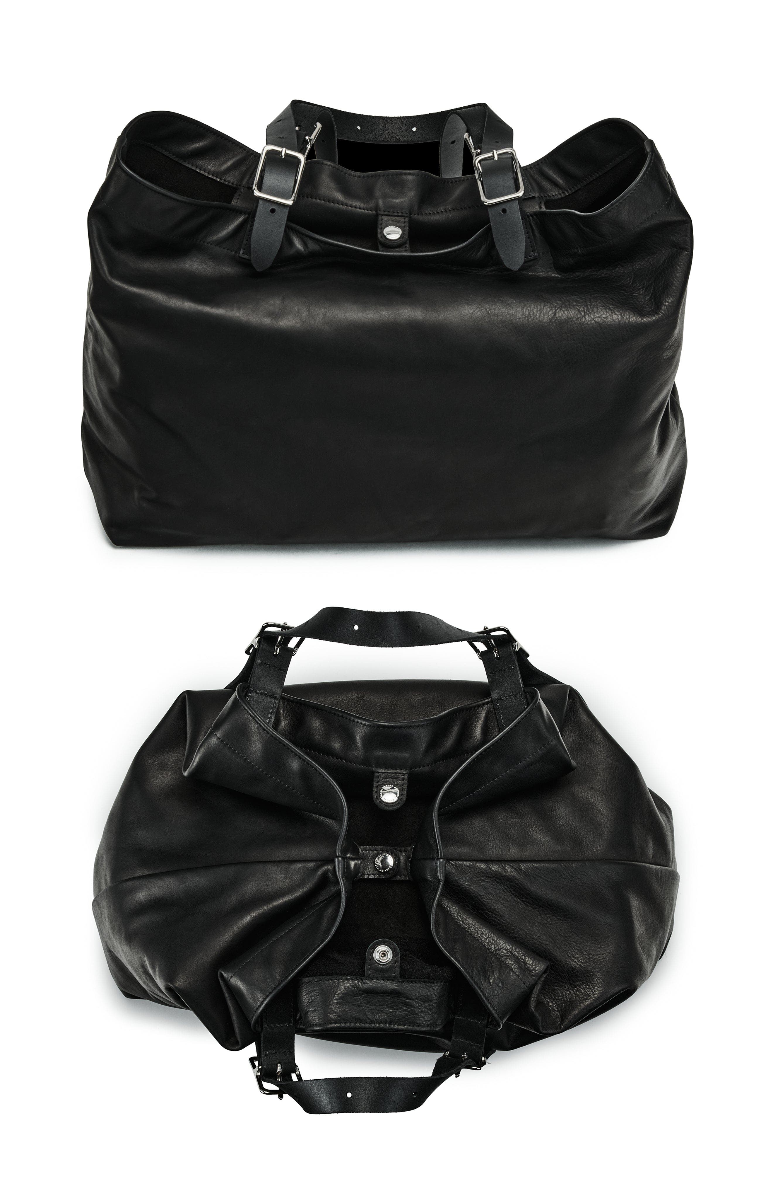 Ezra Arthur Dakota Soft Nappa Leather Tote Bag, Alternate, color, Black