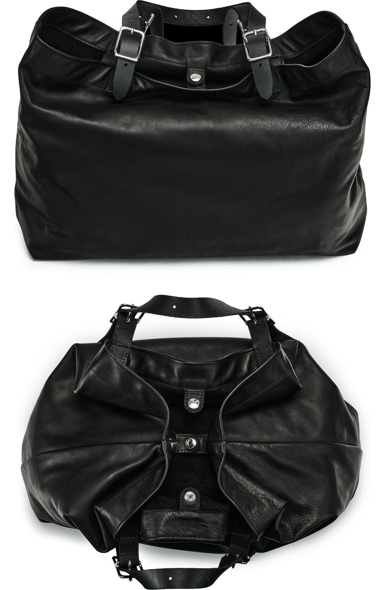 Ezra Arthur Dakota Soft Nappa Leather Tote Bag, Alternate, color, Black