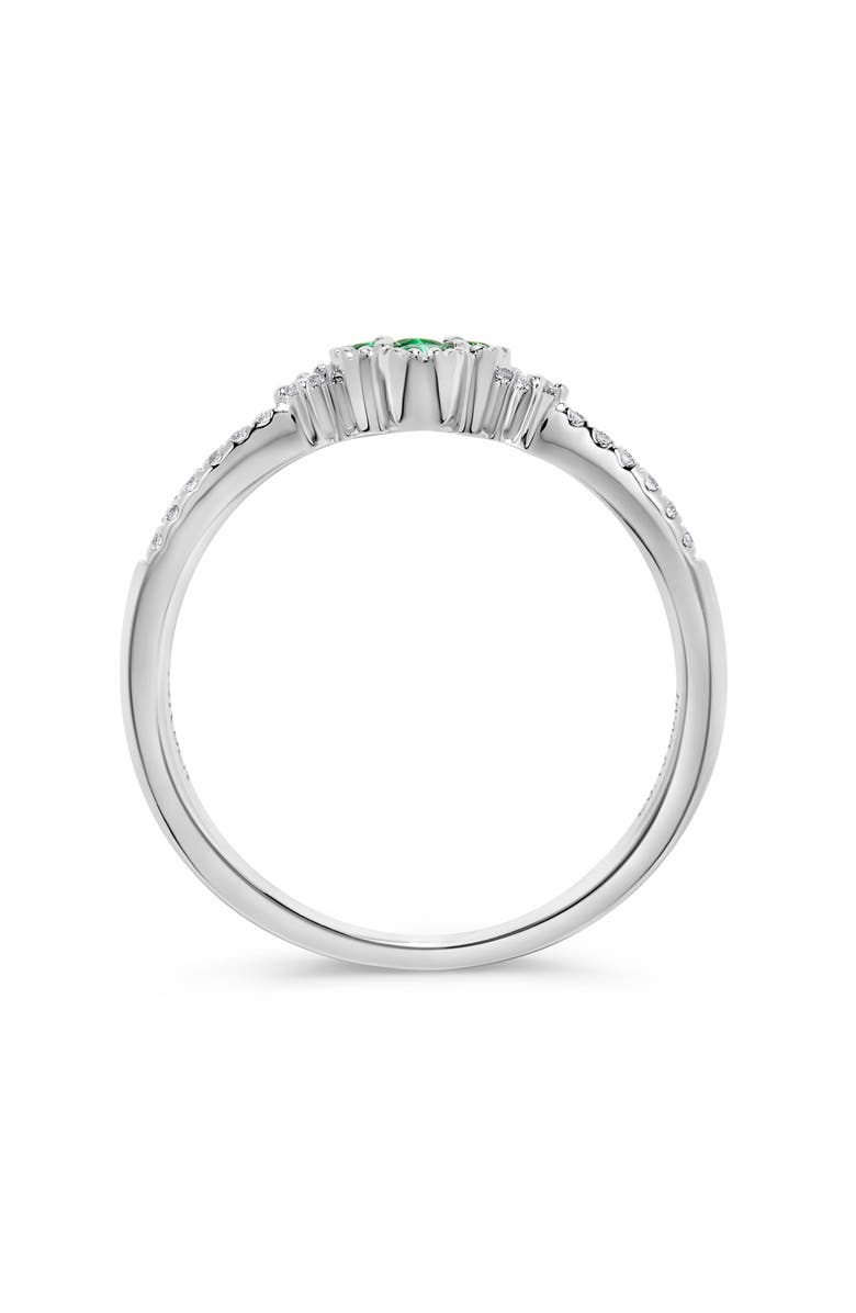 H.J. Namdar Stone & Diamond Clover Ring - 0.08ct., Alternate, color, 