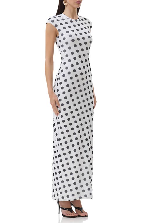 AFRM AFRM CODY PRINT CAP SLEEVE MESH MAXI DRESS 
