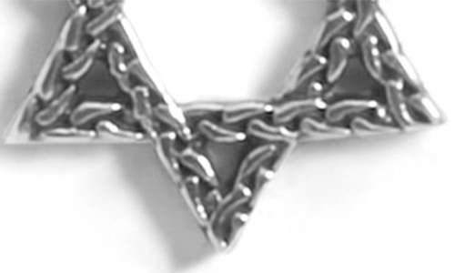 Shop Jonas Studio Star Of David Pendant Necklace In Silver