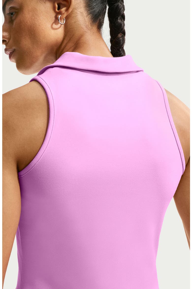 Golf Club Dri-FIT Sleeveless Dress, Alternate, color, LIGHT MAGENTA/ WHITE