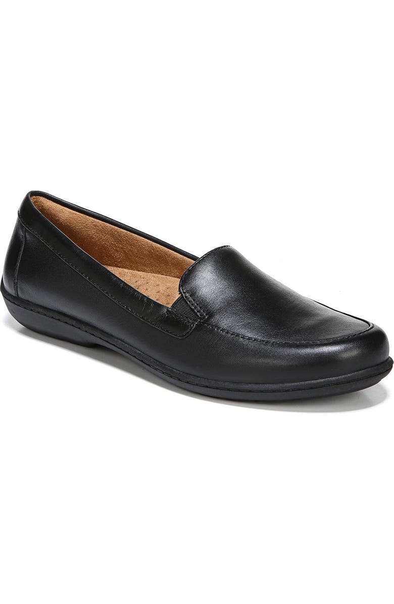 SOUL NATURALIZER Kacy Leather Slip-On Loafer - Wide Width Available, Main, color, Black Leather