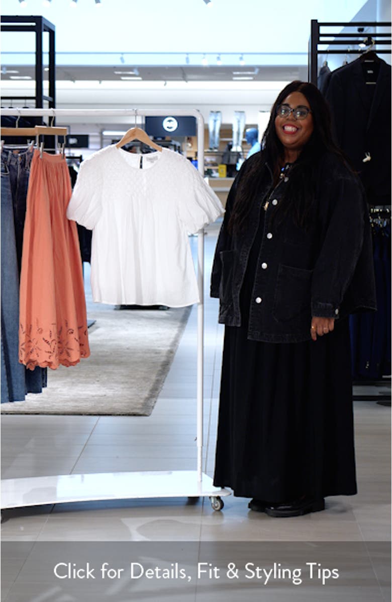 Talluluh Honeycomb Puff Sleeve Top, sales video thumbnail