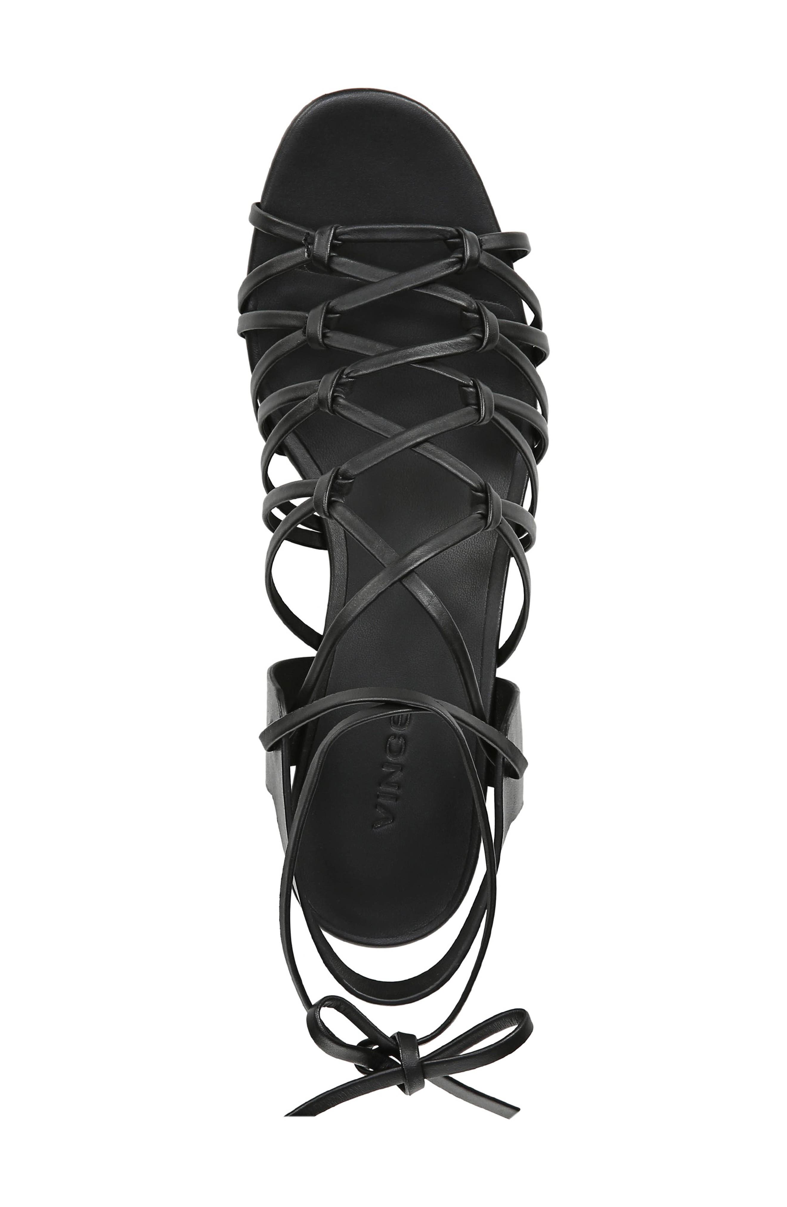 Beautmont Lace-Up Sandal, Alternate, color, BLACK