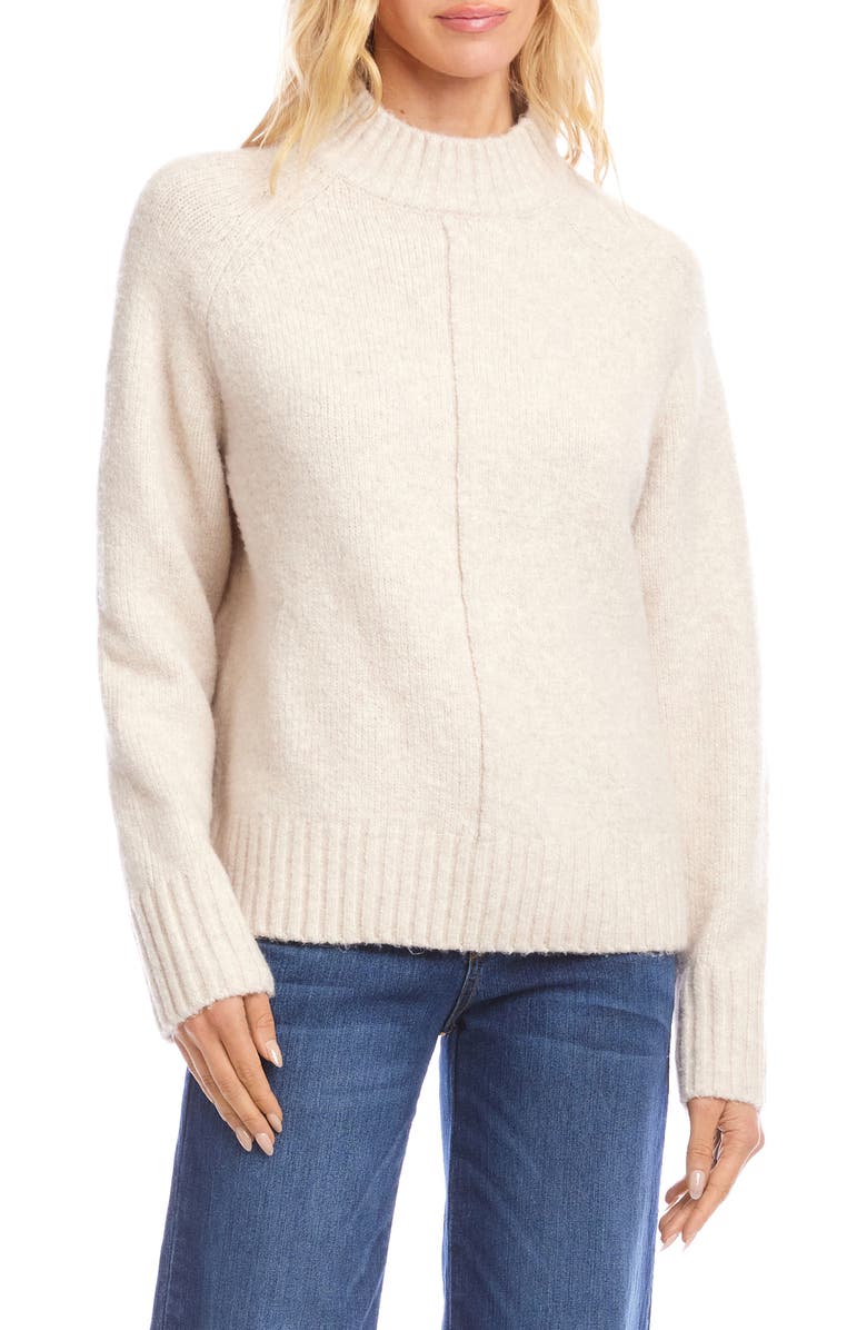 Karen Kane Turtleneck Sweater, Main, color, Oatmeal