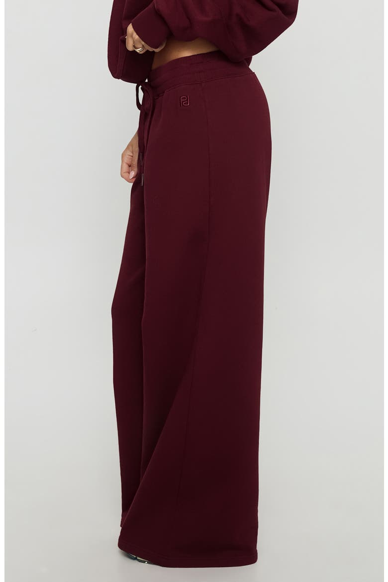 Dodie Wide Leg Sweatpants, Alternate, color, WASHED CURRANT