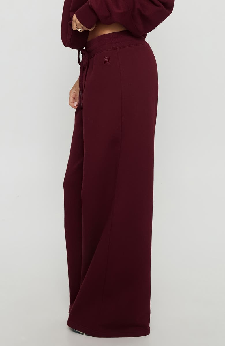 Princess Polly Dodie Wide Leg Sweatpants, Alternate, color, Washed Currant