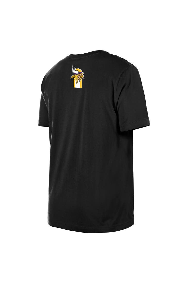 Men's New Era  Black Minnesota Vikings 3rd Down High Density Print T-Shirt, Alternate, color, Black