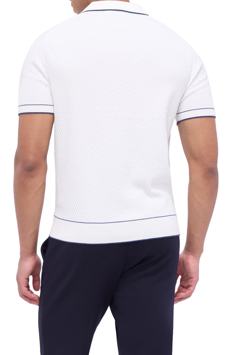 Bugatchi Tipped Johnny Collar Polo, Alternate, color,
