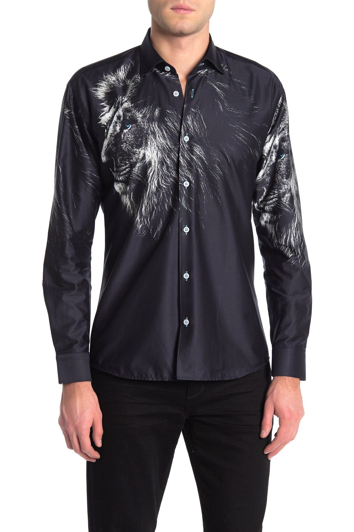 Maceoo Fibonacci Lion Face Shaped Fit Shirt