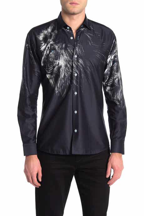 Maceoo Fibonacci Lion Face Shaped Fit Shirt