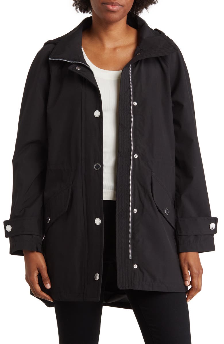 London Fog Hooded Water-Resistant Anorak, Main, color, 