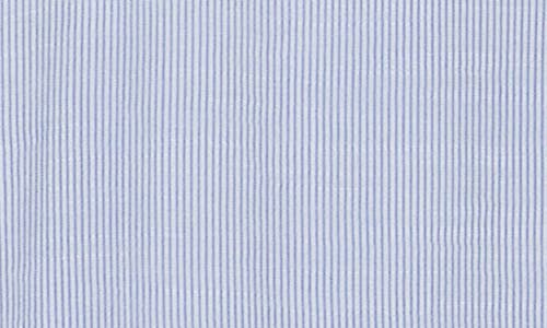 Max Studio Stripe Roll Sleeve Button-up Shirt In Blue