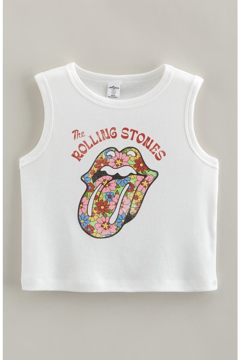 Kids' Graphic Tank, Main, color, WHITE GROOVY STONES TONGUE