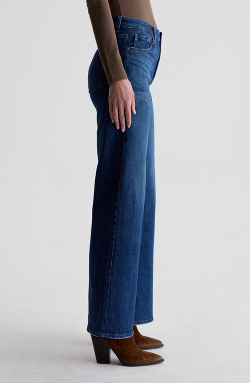 Ag Stella Mid Rise Wide Leg Palazzo Jeans In Blue