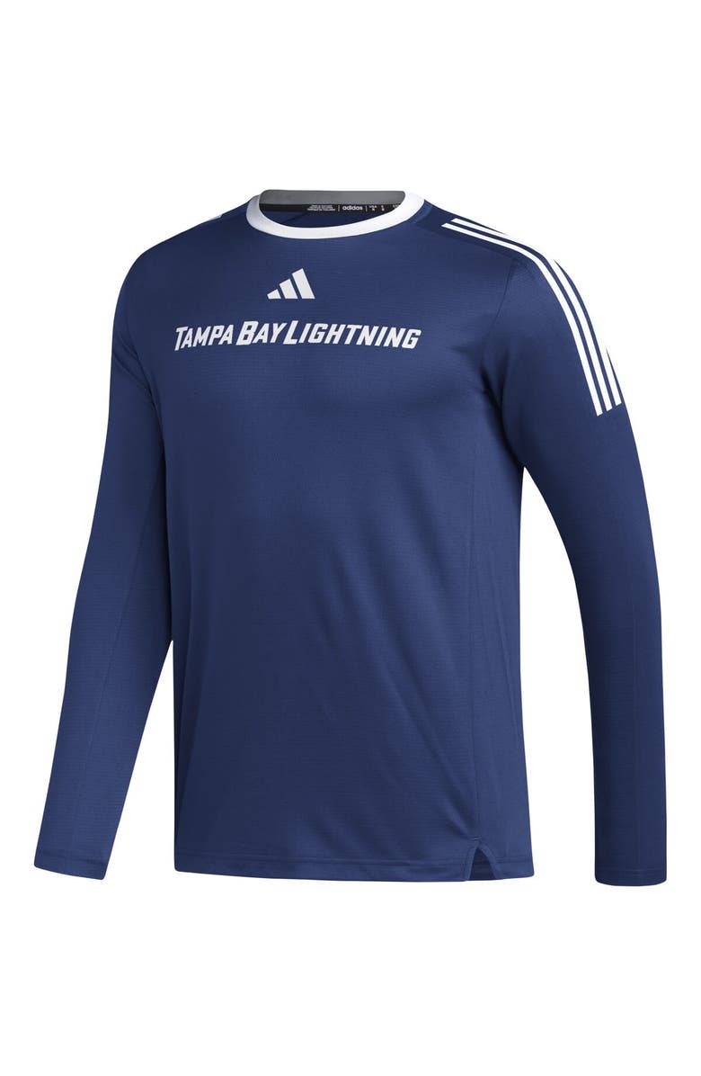 adidas Men's adidas Blue Tampa Bay Lightning AEROREADY<sup>®</sup> Long Sleeve T-Shirt, Alternate, color, 