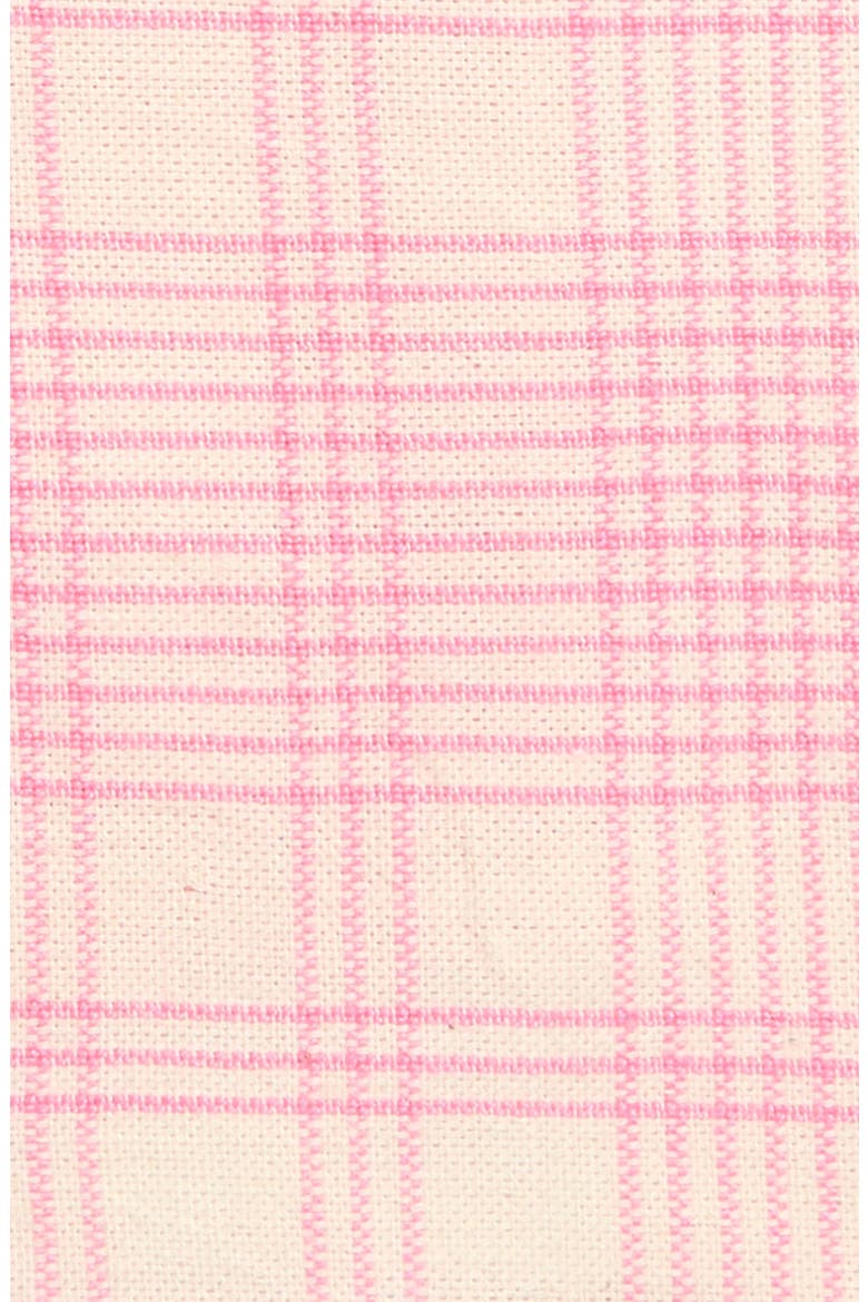 Marianne Plaid Set of 4 Cocktail Napkins, Alternate, color, PEONY