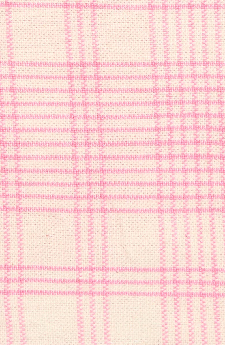 Heather Taylor Home Marianne Plaid Set of 4 Cocktail Napkins, Alternate, color, Peony