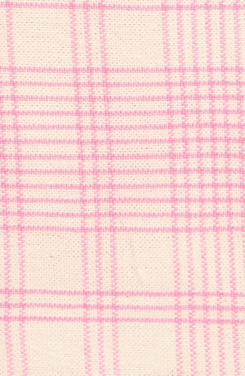 Heather Taylor Home Marianne Plaid Set Of 4 Cocktail Napkins In Peony
