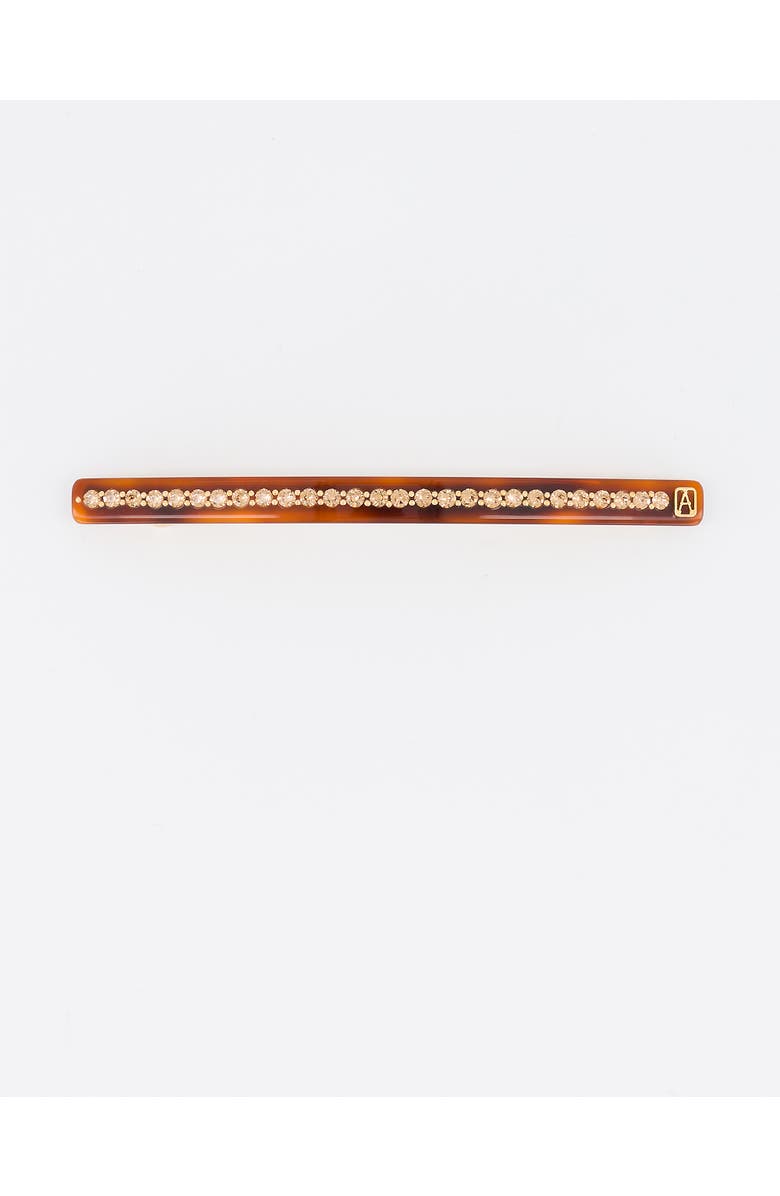 Alexandre de Paris Tuileries 10 Acetate Strass Long Barette, Main, color, Tortoiseshell