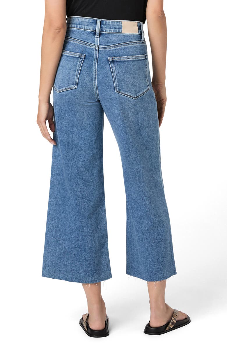 PAIGE Anessa Crop Wide Leg Jeans, Alternate, color, Veritas