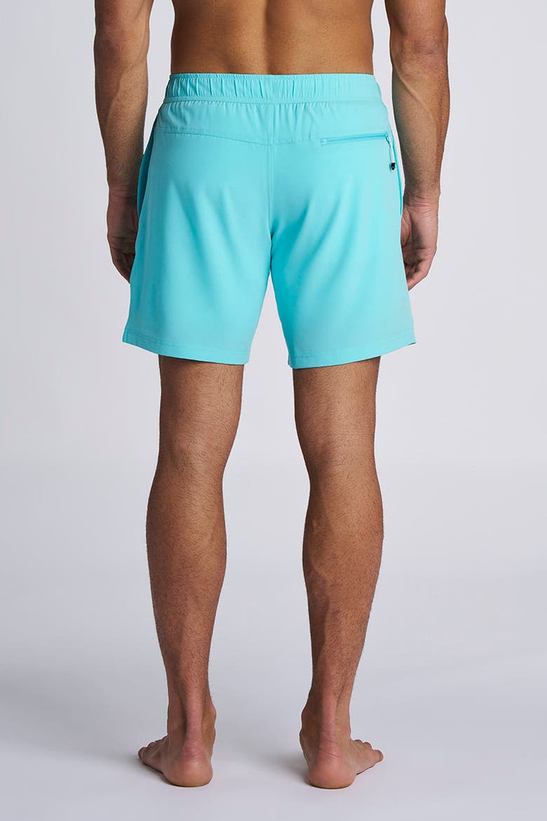 Men's Kahuna Swim Shorts 7 1/2", UPF 50+ Sun Protection, Alternate, color, Coolibar Blue