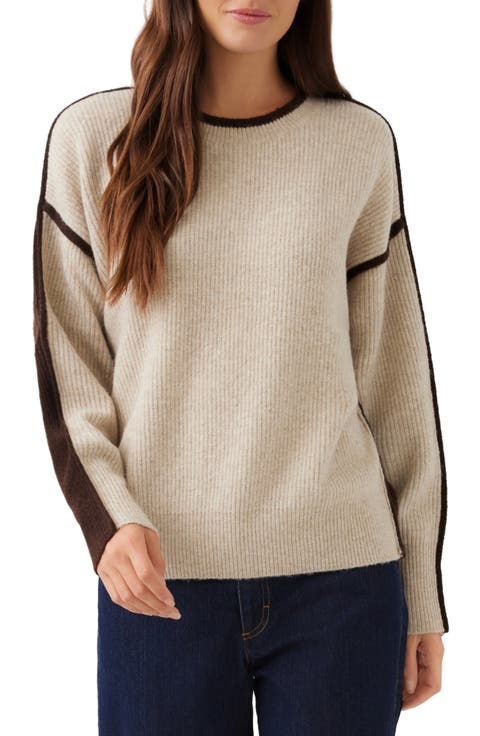 Colorblock Crewneck Sweater