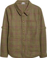 Thom Browne Armband Plaid Wool Utility Jacket