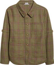 Thom Browne Armband Plaid Wool Utility Jacket