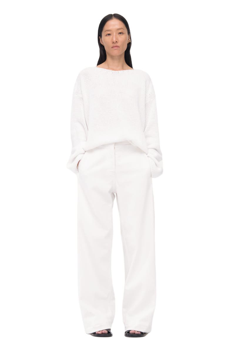 Another Tomorrow Draped Knit Sweater, Main, color,