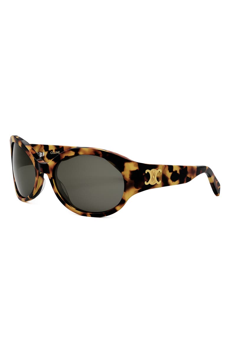 CELINE Triomphe 62mm Oval Sunglasses, Alternate, color, 