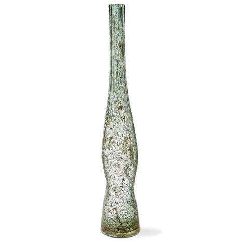Meri Vase Lg Green Multi Glass Summer