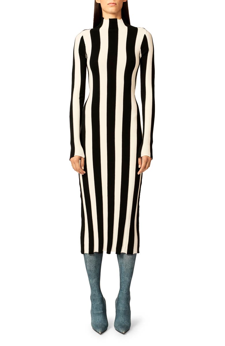 Interior The Ridley Long Sleeve Body-Con Midi Dress, Main, color,