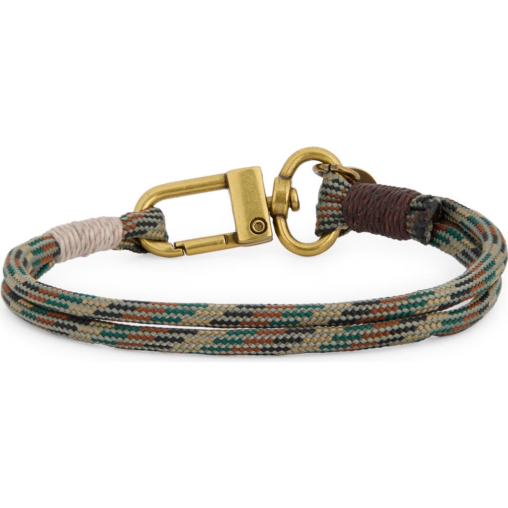 Caputo & Co Camo Paracord Bracelet In Green