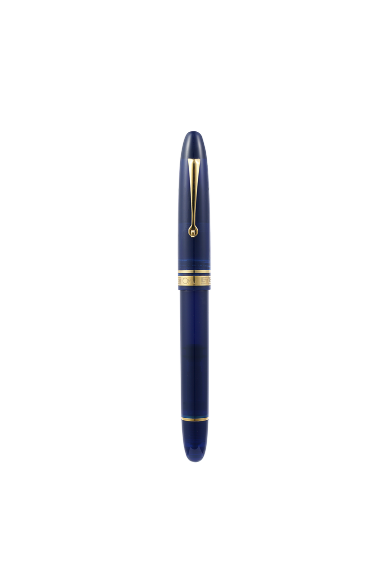 Ogiva Blu with Gold Trim Fountain Pen, Main, color, Blue Medium