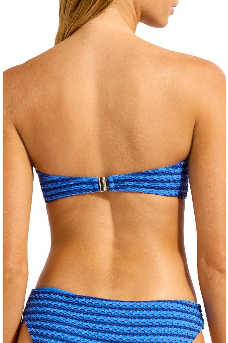 Bustier Bandeau Bikini Top, Alternate, color, SAPPHIRE