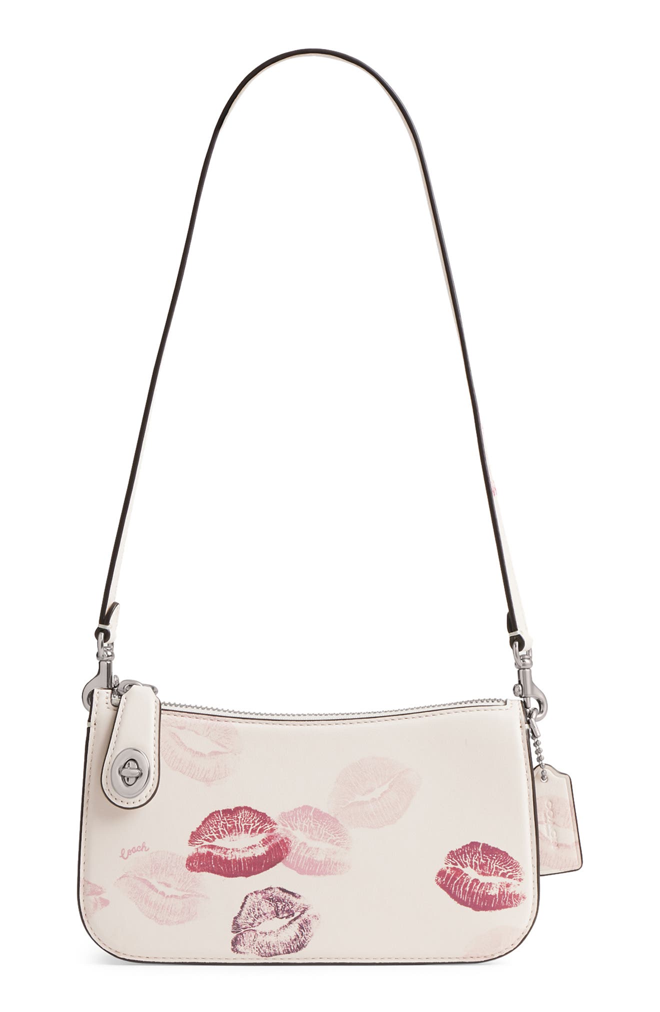 COACH Lipstick Pattern Convertible Leather Clutch, Main, color, 