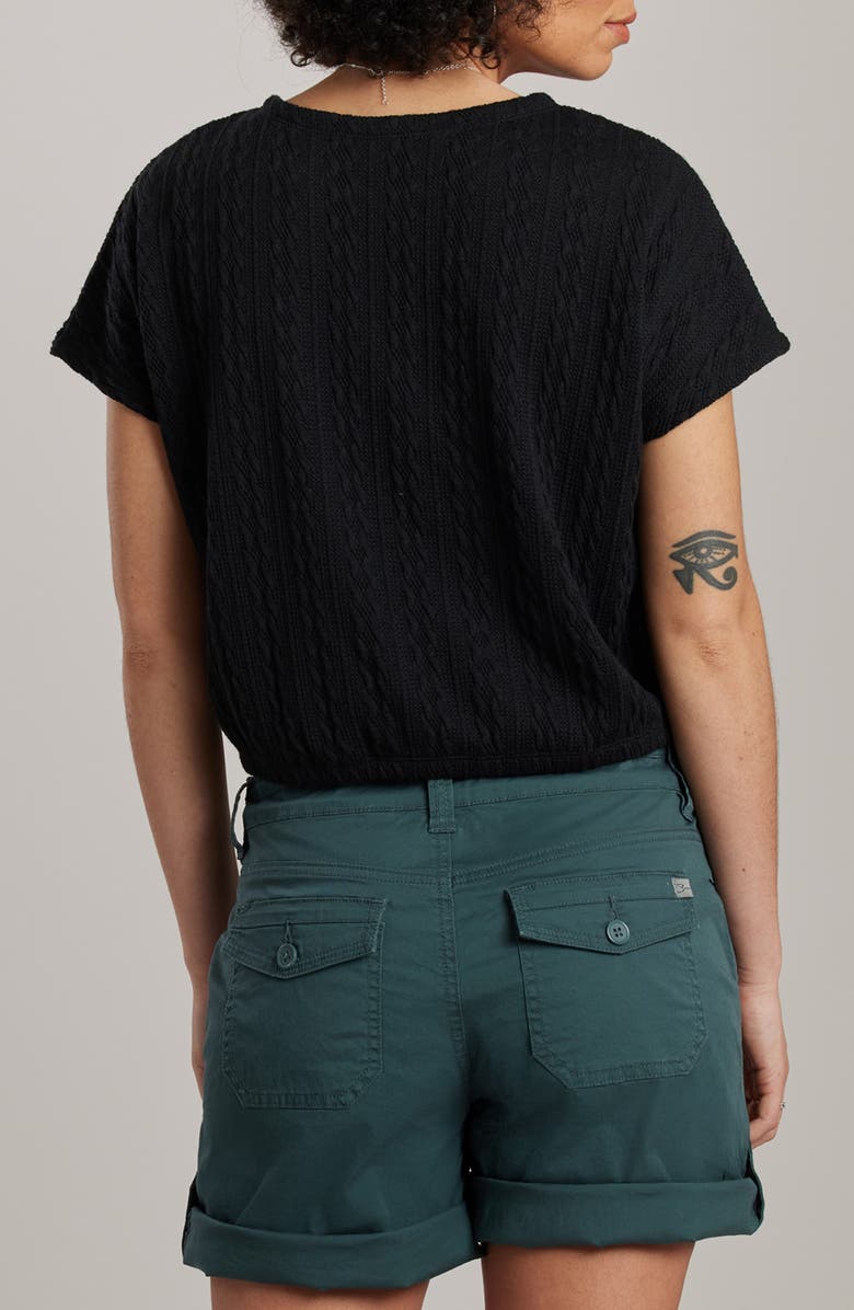 SUPPLIES BY UNIONBAY Noah Cable Stitch Top, Alternate, color, Black
