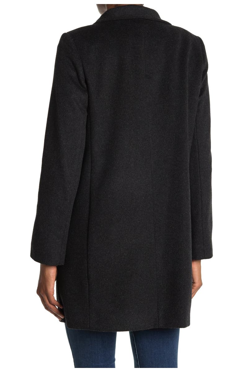 Lauren Ralph Lauren Tab Front Closure Wool Blend Coat, Main, color,