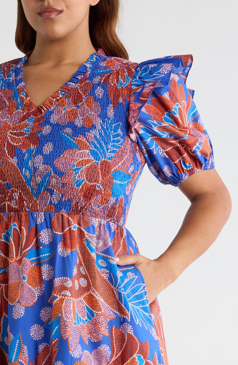 SUGARLIPS Amazonia Leones Smocked Dress, Alternate, color, 