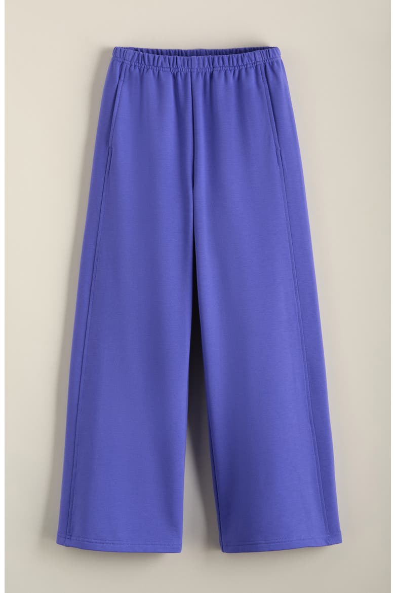 Kids' Icon Wide Leg Fleece Pants, Main, color, PURPLE FIELD