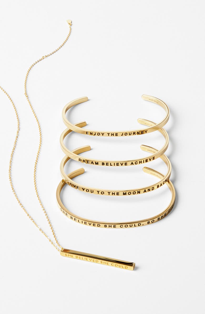 MantraBand<sup>®</sup> I Love You to the Moon and Back Cuff, Alternate, color,