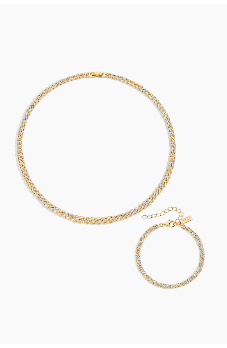 Electric Picks Billions Necklace and Bracelet - Set of 2, Main, color, Gold