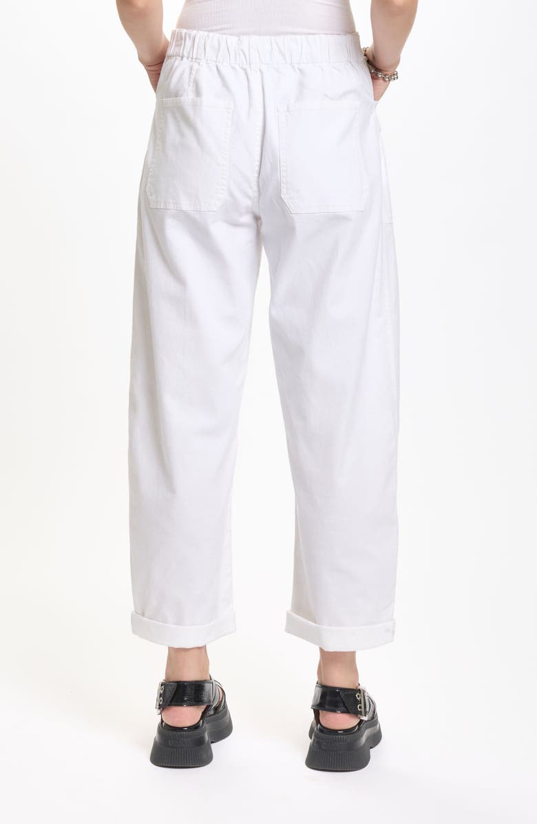 DAZE Villa Embroidered Cuffed Drawstring Pants, Alternate, color, Lamb