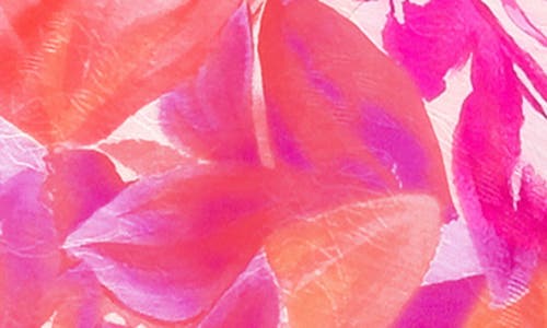 Flying Tomato Floral Print Halter Minidress In Fuchsia