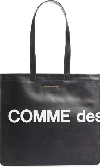 Comme des Garçons Wallets Huge Logo Leather Tote | Nordstrom