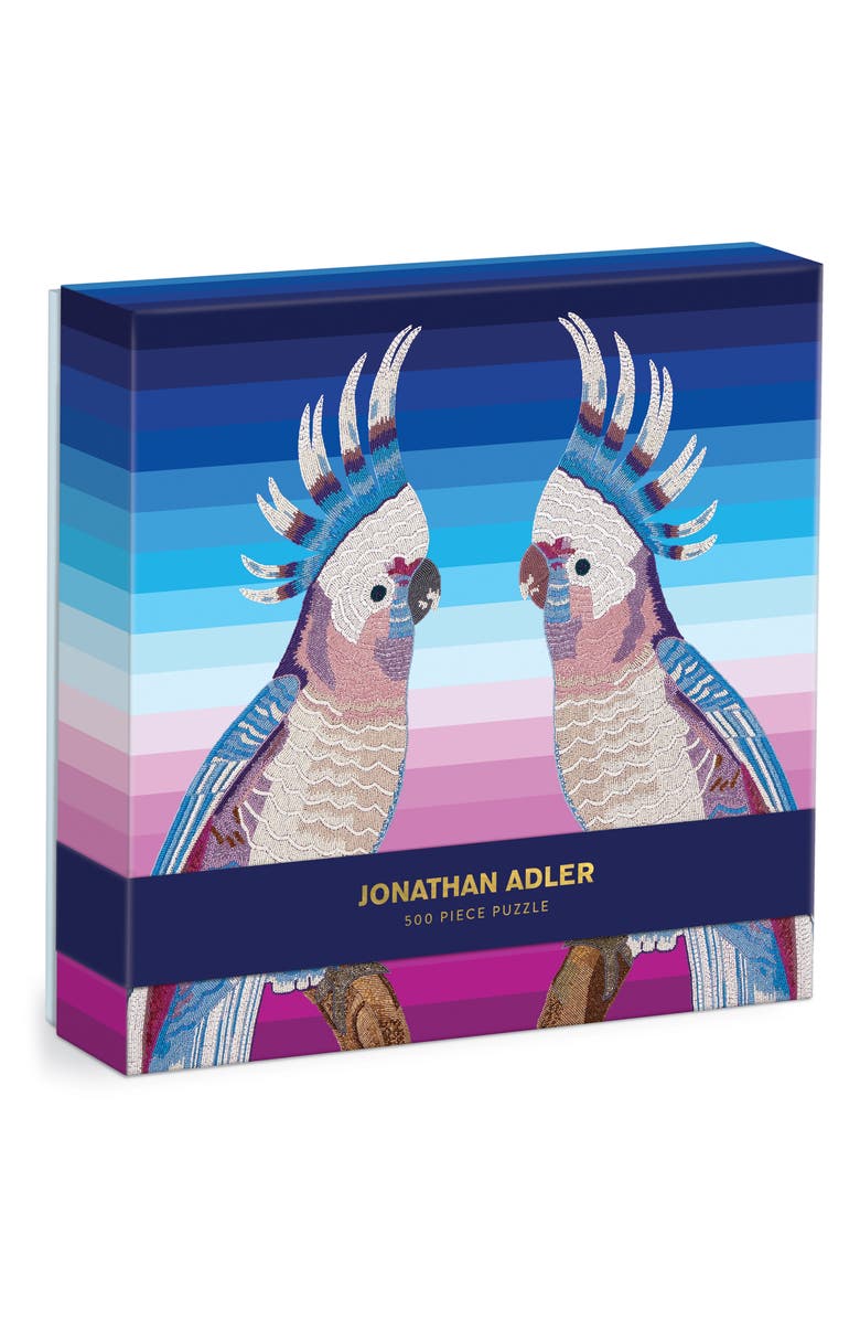 galison Jonathan Adler Parrots 500-Piece Jigsaw Puzzle, Main, color, 