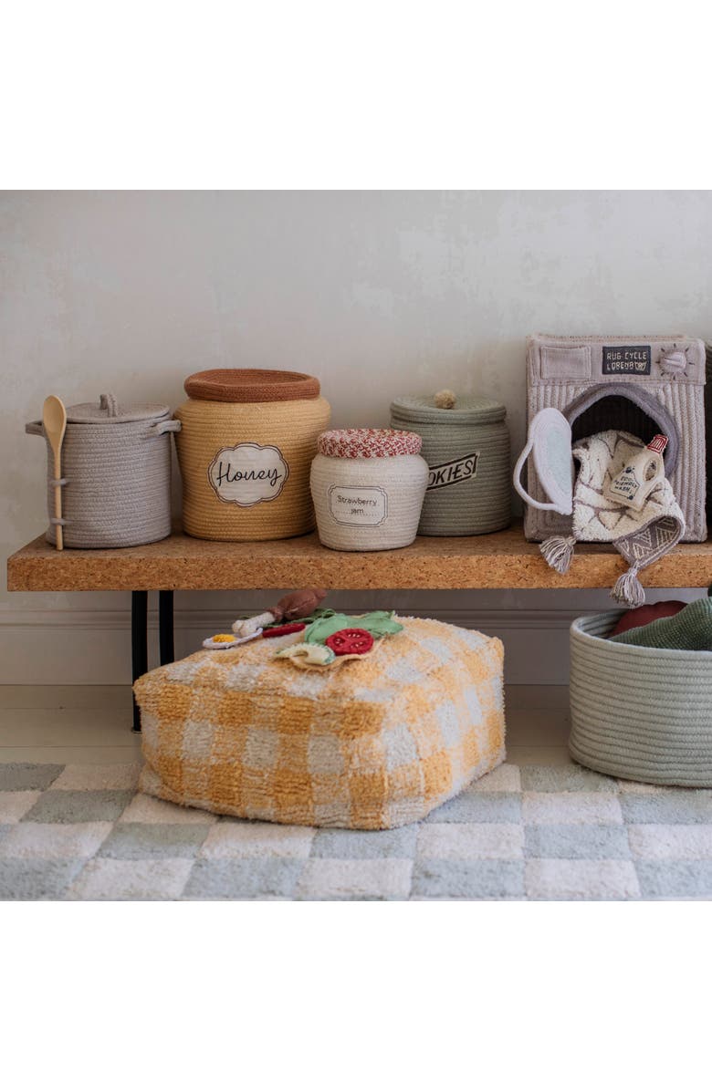 Lorena Canals Pouf Vichy, Alternate, color, Natural, Light Honey